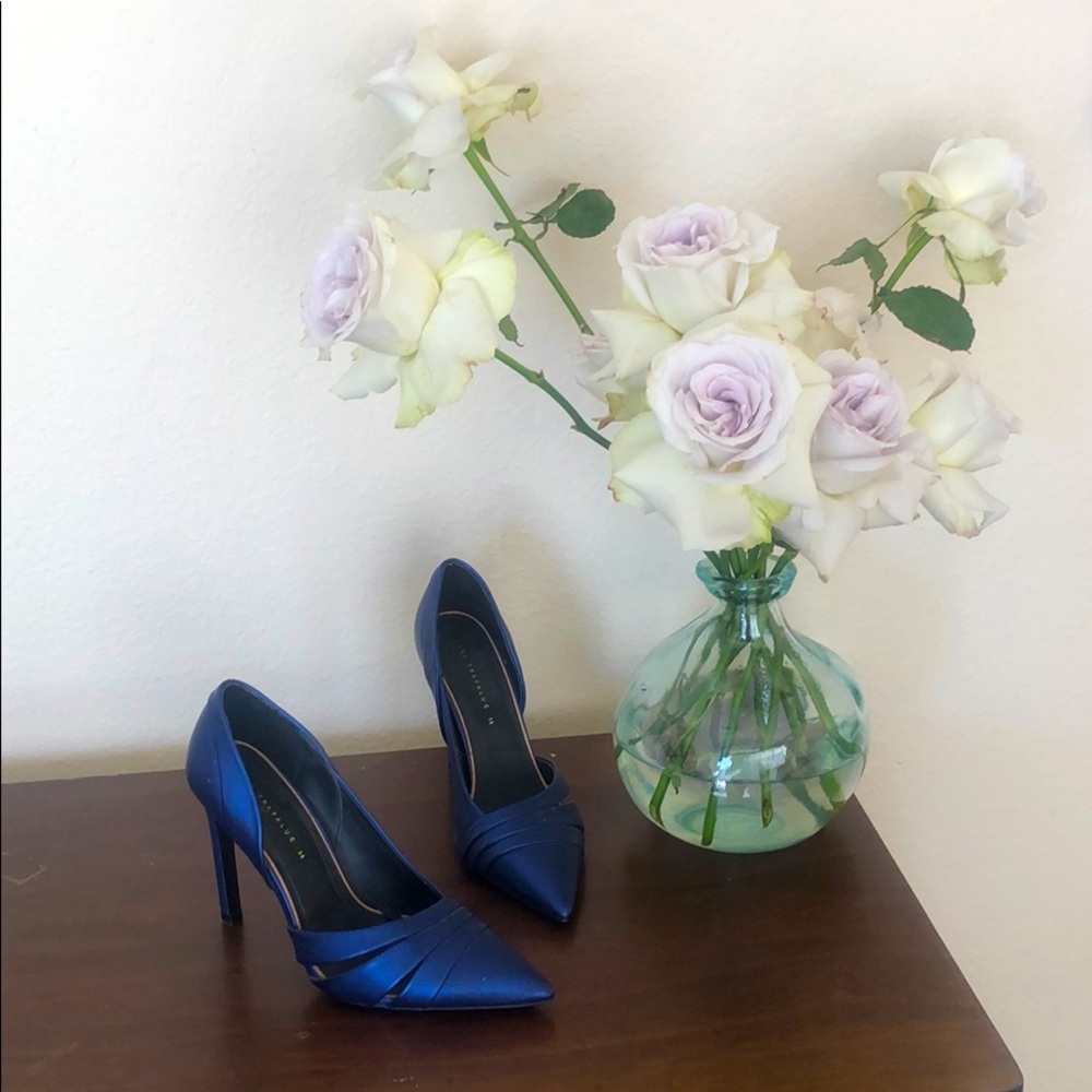Zara navy heels
